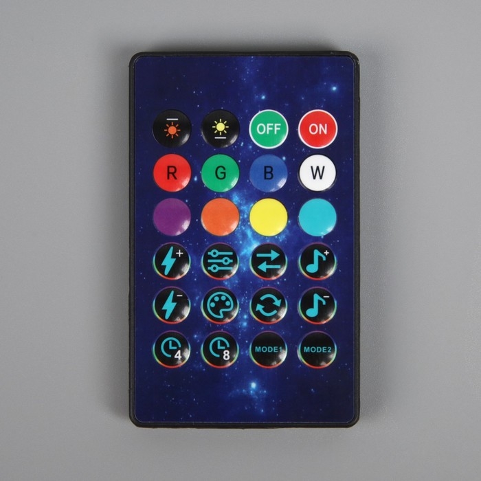 Умная гирлянда «Нить» 5 м роса с насадками «Звёздочки», IP20, серебристая нить, 50 LED, пульт ДУ, приложение, свечение RGB, USB