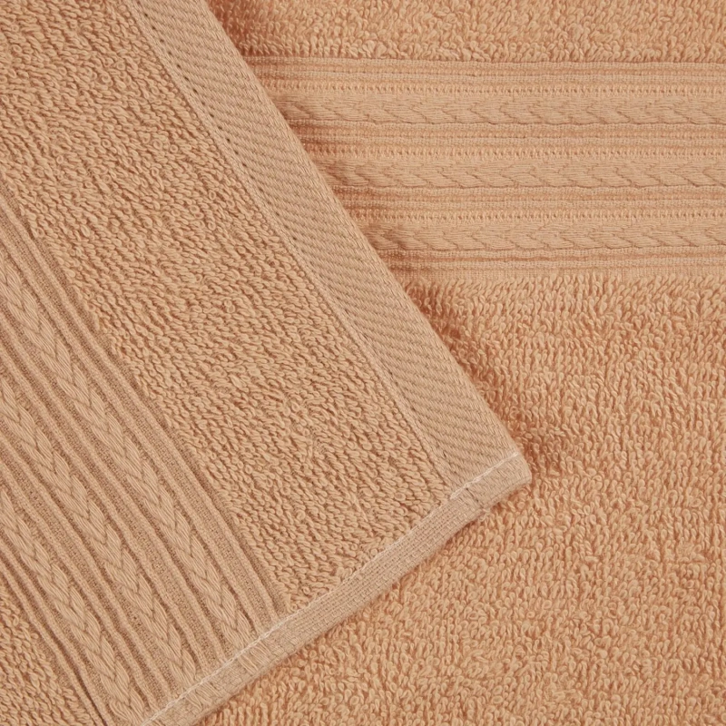 Набор полотенец махровых Luscan/бордюр 400г/м2, 50х90 беж, 10шт/уп