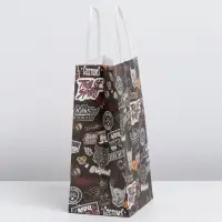 Пакет подарочный крафтовый, упаковка, &laquo;Best&raquo;, 12&times;21&times;9 см