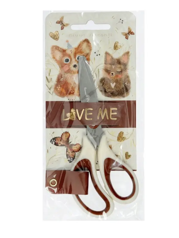 Ножницы детские LOVE ME, эргономичные ручки, 14.2 см
