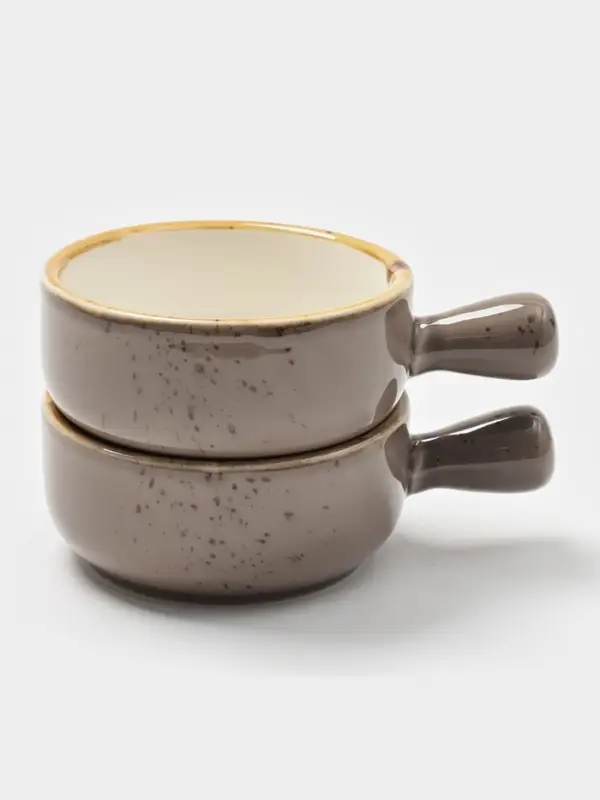 Кокотницы Magistro «Церера», набор 2 шт., 100 мл, d=7.5 см, фарфор, коричневые Кокотницы Magistro «Церера», набор 2 шт., 100 мл, d=7.5 см, фарфор, коричневые