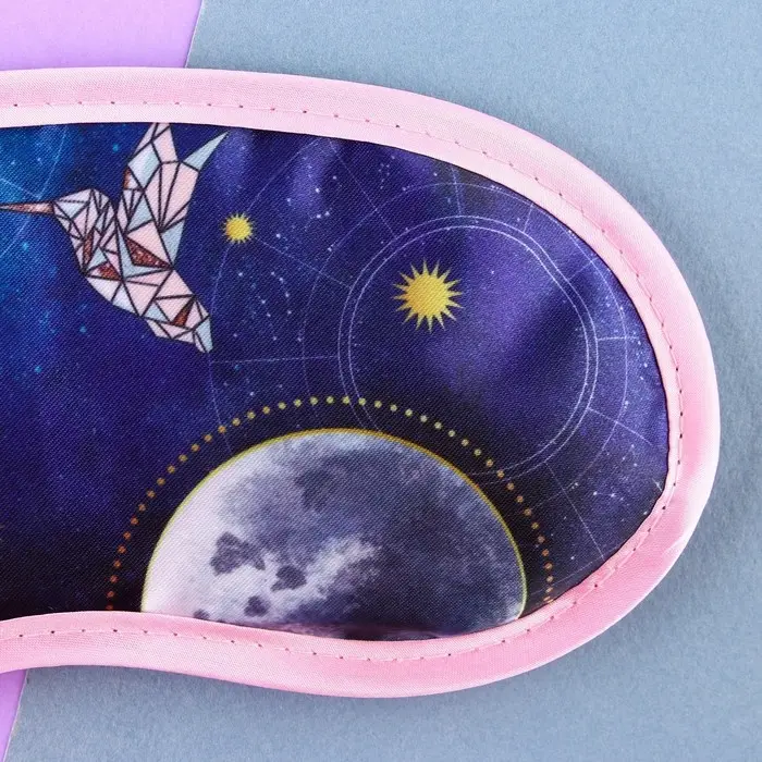 Двусторонняя маска для сна «Время потрясающих идей», 19.3 х 9.5 см, цвет белый - синий Двусторонняя маска для сна «Время потрясающих идей», 19.3 х 9.5 см, цвет белый - синий