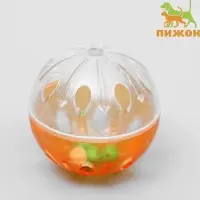 Шарик для кошек &laquo;Веселая семейка&raquo;, с пластиковыми шариками внутри, 4.2 см, цвет МИКС