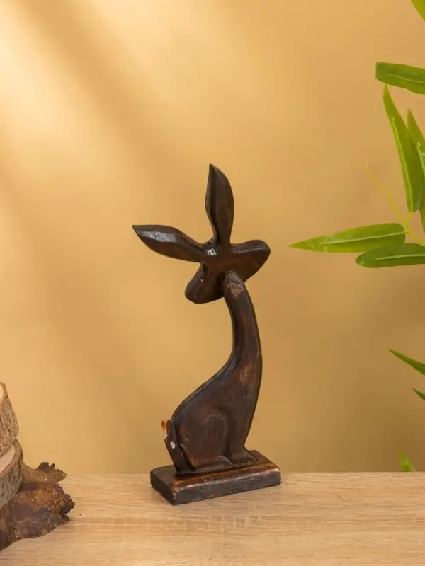 Сувенир на подставке «Заяц», 12×4.5×24.5 см, дерево, МИКС