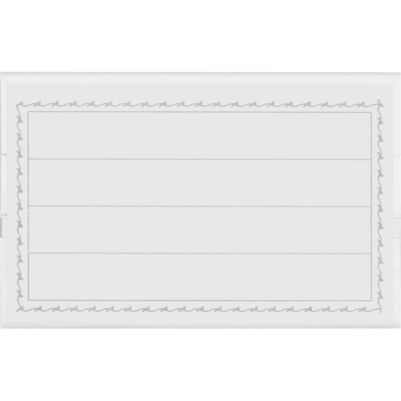 Бейдж 90х55мм Attache металл зажим/булавка (50шт)