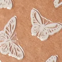 Наклейки для ногтей &laquo;Бабочки&raquo;, флуоресцентные, белые