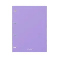 Тетрадь на кольцах ErichKrause. Pastel А4, 80 листов, в клетку, пластиковая обложка, блок офсет, 100% белизна, МИКС