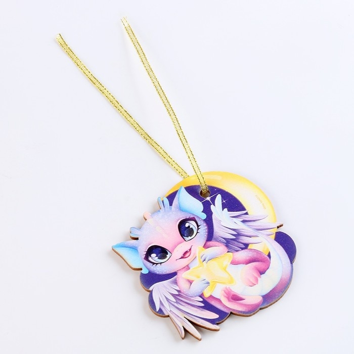 Ёлочная игрушка - подвеска деревянная &laquo;Новый год! Ночной Дракон&raquo;