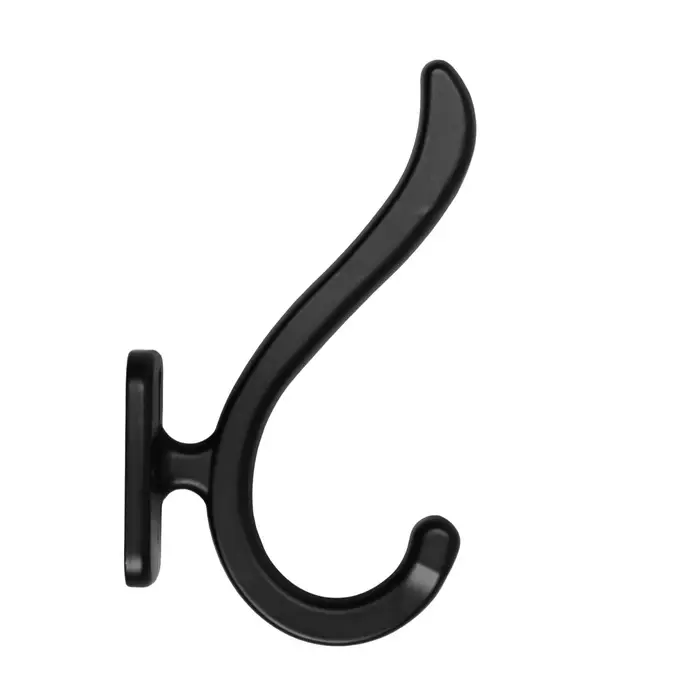 Крючок мебельный CAPPIO SMILE, двухрожковый, цвет черный