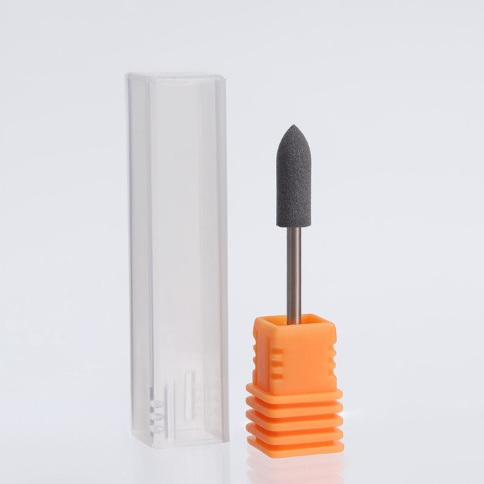 Фреза силиконовая для полировки, средняя, 5 × 16 мм, в пластиковом футляре, цвет чёрный Фреза силиконовая для полировки, средняя, 5 × 16 мм, в пластиковом футляре, цвет чёрный
