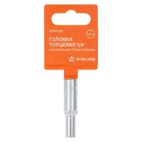 Головка торцевая 1/4"DR шестигранная 5.5мм, L=20мм пласт.подвес