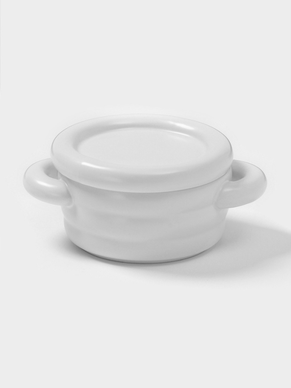 Горшочек для запекания Доляна «Зефир», 250 мл, 15×10,5×6,3 см, с ручками, с крышкой, керамика, белый Горшочек для запекания Доляна «Зефир», 250 мл, 15×10,5×6,3 см, с ручками, с крышкой, керамика, белый