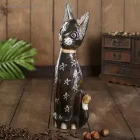 Сувенир дерево "Кошка Звездочка" 4,5х9х30 см