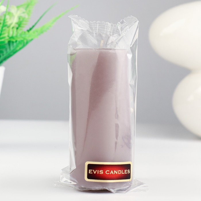 Свеча - цилиндр, 4×12 см, 15 ч, дымка Свеча - цилиндр, 4×12 см, 15 ч, дымка