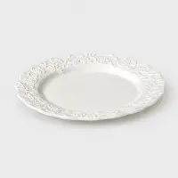 Тарелка Garden rose, d=20 см, фарфор, белая