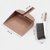 Набор для уборки: совок в комплекте с щёткой и встроенным водосгоном&laquo;Порядок&raquo;, 34&times;24&times;9 см, МИКС