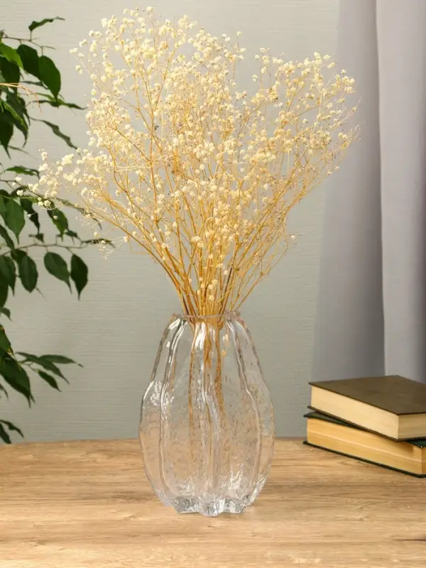 Ваза стекло настольная  Ваза стекло настольная "Кэли" 21х12х6 см, прозрачный