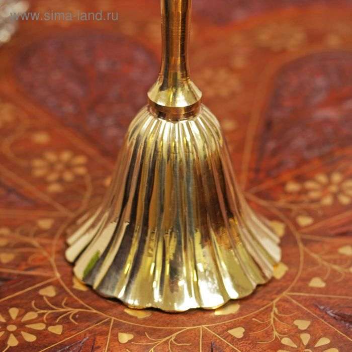 Колокольчик латунь  Колокольчик латунь "Цветочек" 7,5х7,5х17 см