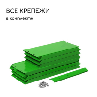 Клумба оцинкованная, 2 яруса, d = 60–80 см, h = 30 см, ярко-зелёная, Greengo