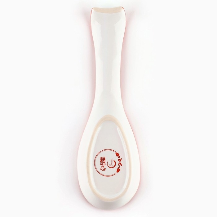 Новый год! Подставка новогодняя керамическая под ложку «Пряничные человечки», 7 х 22.3 см, цвет белый Новый год! Подставка новогодняя керамическая под ложку «Пряничные человечки», 7 х 22.3 см, цвет белый