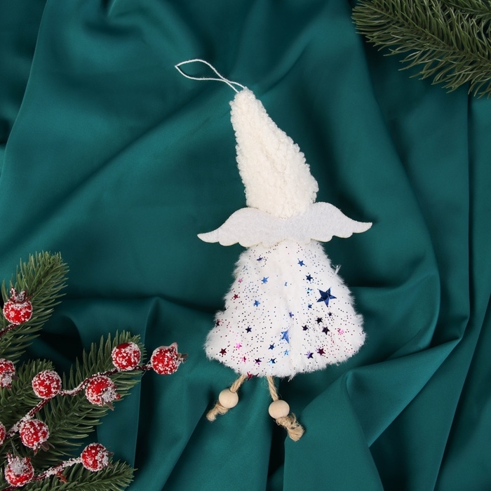 Мягкая подвеска Мягкая подвеска "Алиса" бусики, 17х6 см, белый