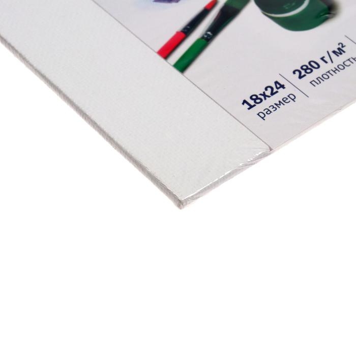 Холст на картоне 18 х 24 см, хлопок 100%, толщина 2 мм, акриловый грунт, мелкозернистый, ЗХК Холст на картоне 18 х 24 см, хлопок 100%, толщина 2 мм, акриловый грунт, мелкозернистый, ЗХК "Я - Художник!", 245451811