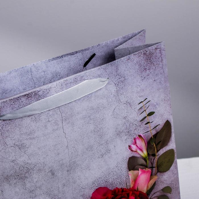 Пакет подарочный ламинированный квадратный, упаковка, &laquo;Лишь для тебя&raquo;, 30 х 30 х 12 см