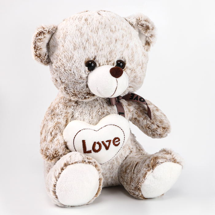 Мягкая игрушка «Мишка с сердечком», 30 см, цвета МИКС