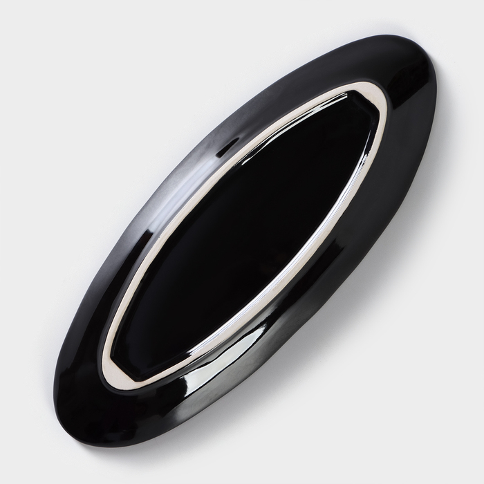 Блюдо для рыбы фарфоровое Verde notte, 11,5×28 см Блюдо для рыбы фарфоровое Verde notte, 11,5×28 см