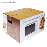 Микроволновая печь Midea MG 820 CFB-W, 20л, 800Вт, гриль, механическое управление