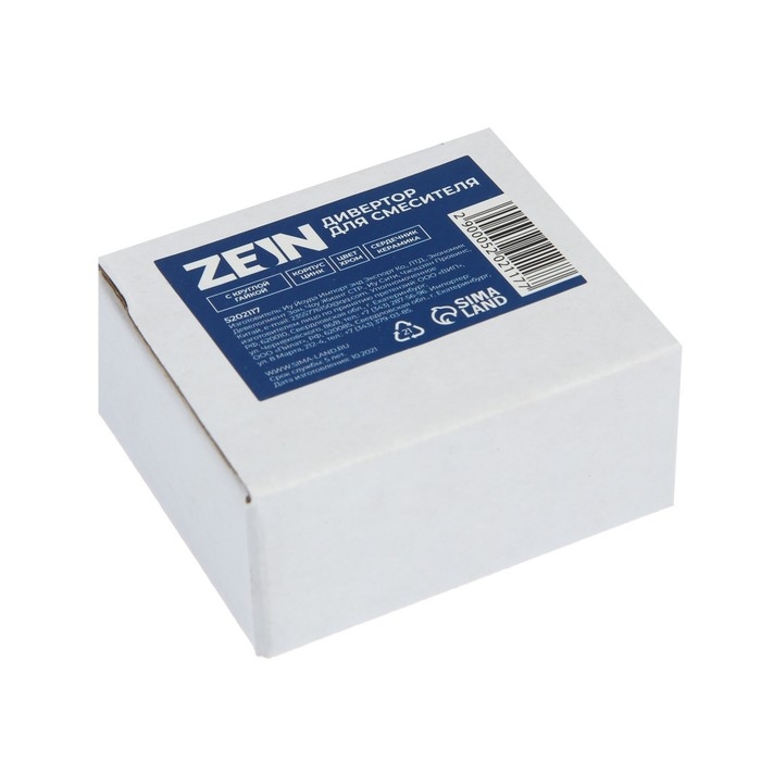 Дивертор ZEIN Z740, для смесителя, корпус цинк, керамика, с круглой гайкой, цвет хром Дивертор ZEIN Z740, для смесителя, корпус цинк, керамика, с круглой гайкой, цвет хром