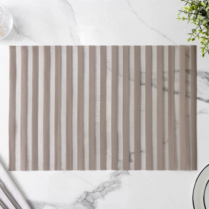 Набор салфеток сервировочных на стол на стол Magistro, 4 шт, 30×45 см, цвет коричневый Набор салфеток сервировочных на стол на стол Magistro, 4 шт, 30×45 см, цвет коричневый