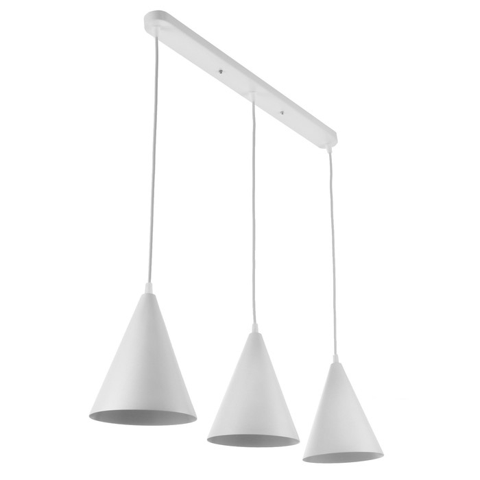 Светильник BayerLux Подвес Светильник BayerLux Подвес "Конус" 3хЕ14 40Вт белый d=16, h=20+60 см