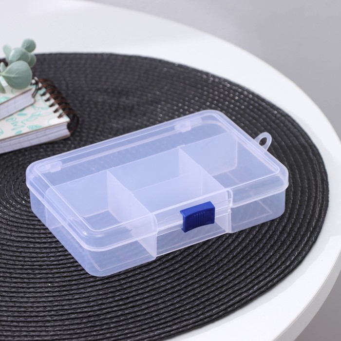 Органайзер для хранения, 5 отделений, 14,5×10×3,5 см, цвет МИКС Органайзер для хранения, 5 отделений, 14,5×10×3,5 см, цвет МИКС