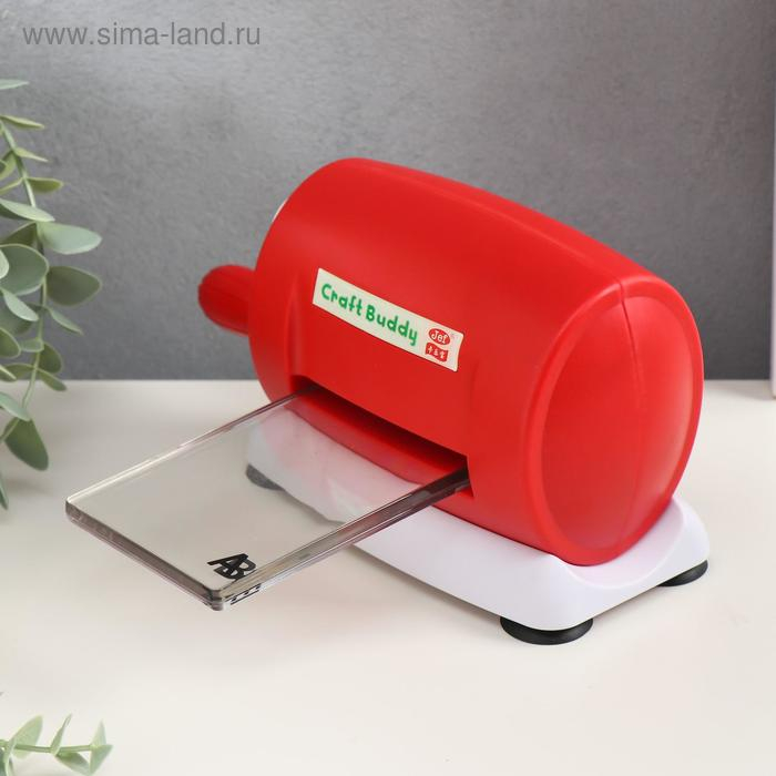 Машинка для вырубки и тиснения МИКС 21,2х11,5х9 см + 2 пластины пластик 7,8х16 см