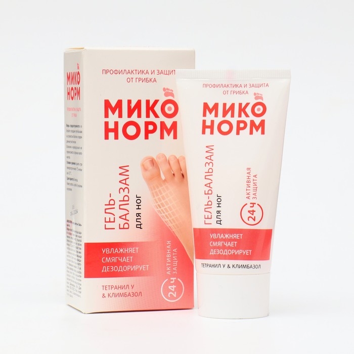 Гель-бальзам для ног  Гель-бальзам для ног "Миконорм" профилактика и защита от грибка, 50 мл