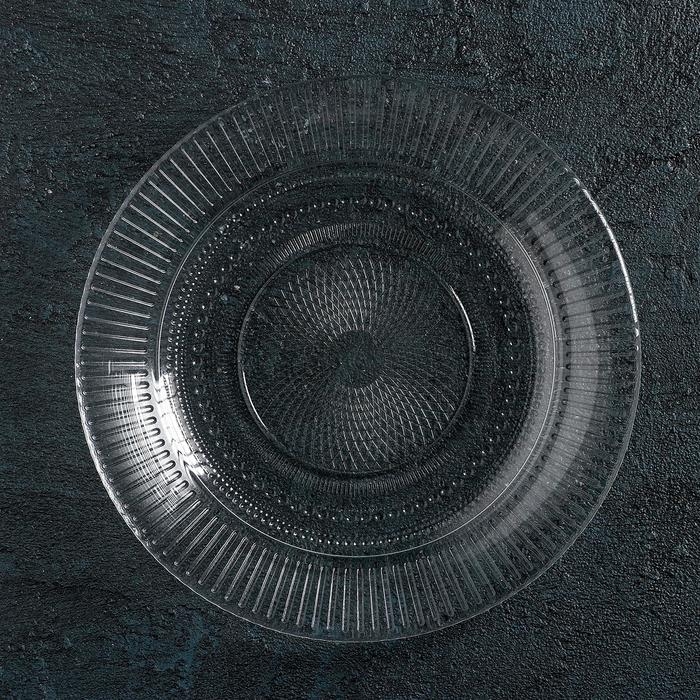 Тарелка десертная стеклянная «Луиз», d=19 см Тарелка десертная стеклянная «Луиз», d=19 см