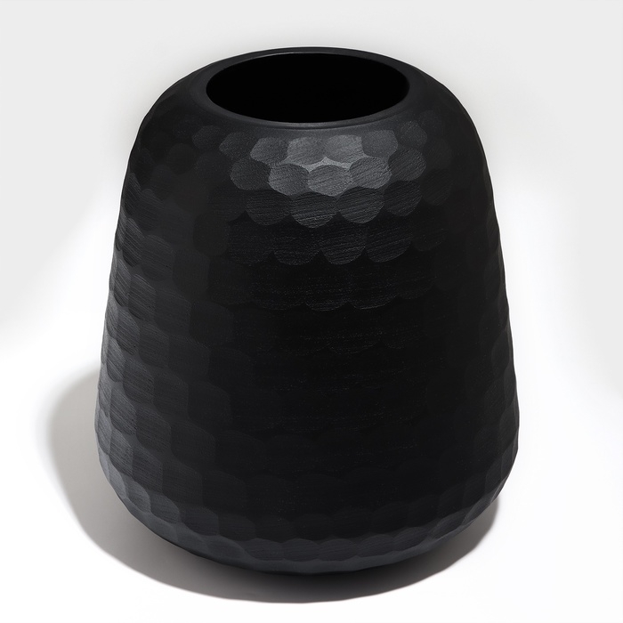 Ваза для цветов «Сара» из черного стекла 22 х 20 х 20 см Ваза для цветов «Сара» из черного стекла 22 х 20 х 20 см