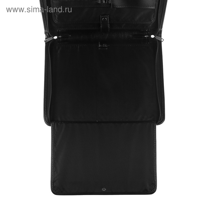 Папка деловая, искусственная кожа, для бумаг, 370 х 275 х 50 мм, с ручкой-трансформер, 3Д54 Папка деловая, искусственная кожа, для бумаг, 370 х 275 х 50 мм, с ручкой-трансформер, 3Д54 "Люкс", черная