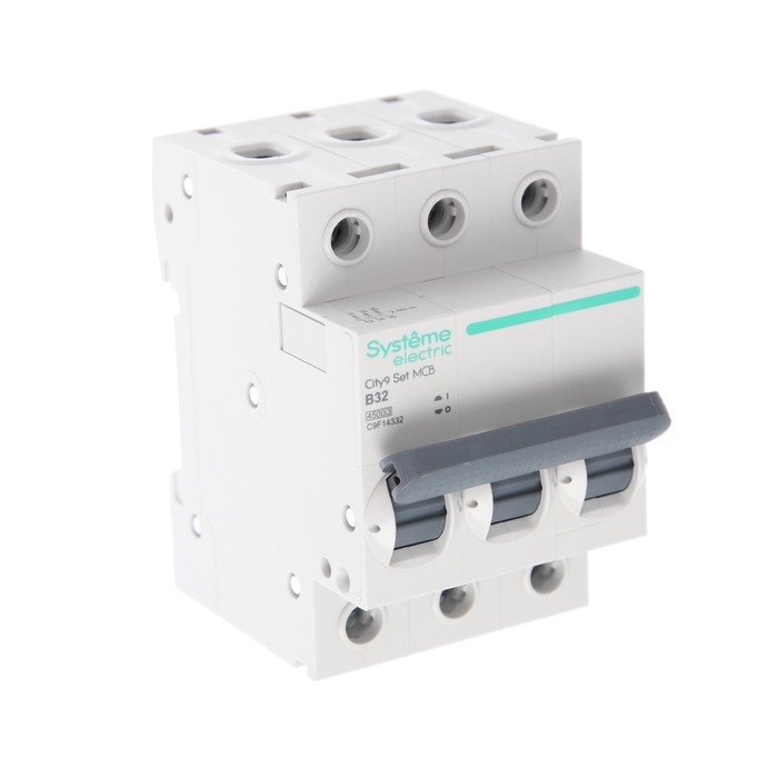 Автоматический выключатель SE City9 Set, B, 32 А, 3P, 4.5 kA, 400 В Автоматический выключатель SE City9 Set, B, 32 А, 3P, 4.5 kA, 400 В