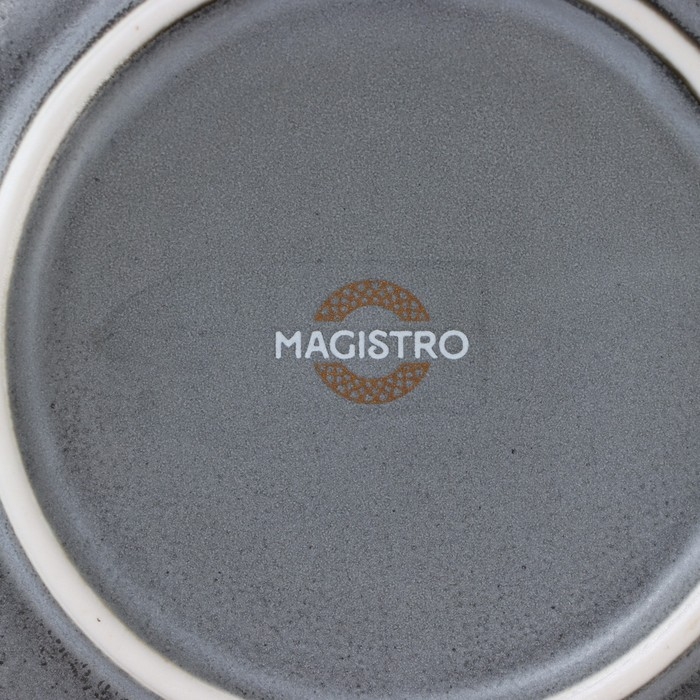 Блюдце фарфоровое Magistro Urban, d=14,2 см, цвет серый Блюдце фарфоровое Magistro Urban, d=14,2 см, цвет серый