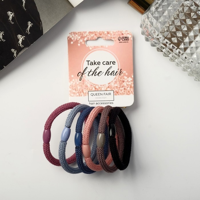 Резинка для волос Резинка для волос "Спорт люкс" (набор 6 шт) классика экстра, 5 см