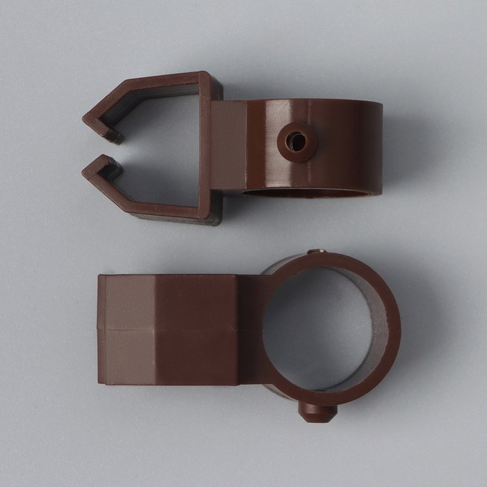 Карниз двухрядный, ширина 140 см, d=28 мм, пластиковые элементы, цвет орех Карниз двухрядный, ширина 140 см, d=28 мм, пластиковые элементы, цвет орех