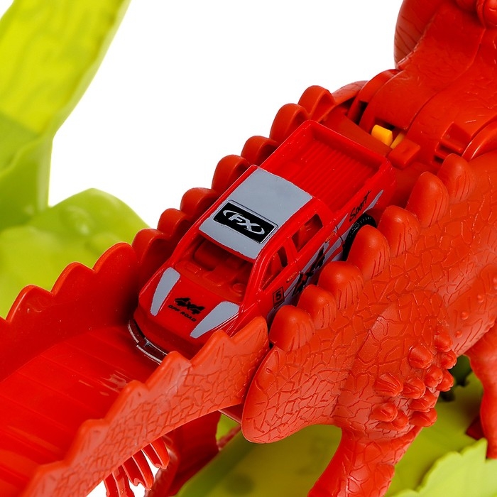 Автотрек «Дино-трек», с запуском, звуковые эффекты Автотрек «Дино-трек», с запуском, звуковые эффекты