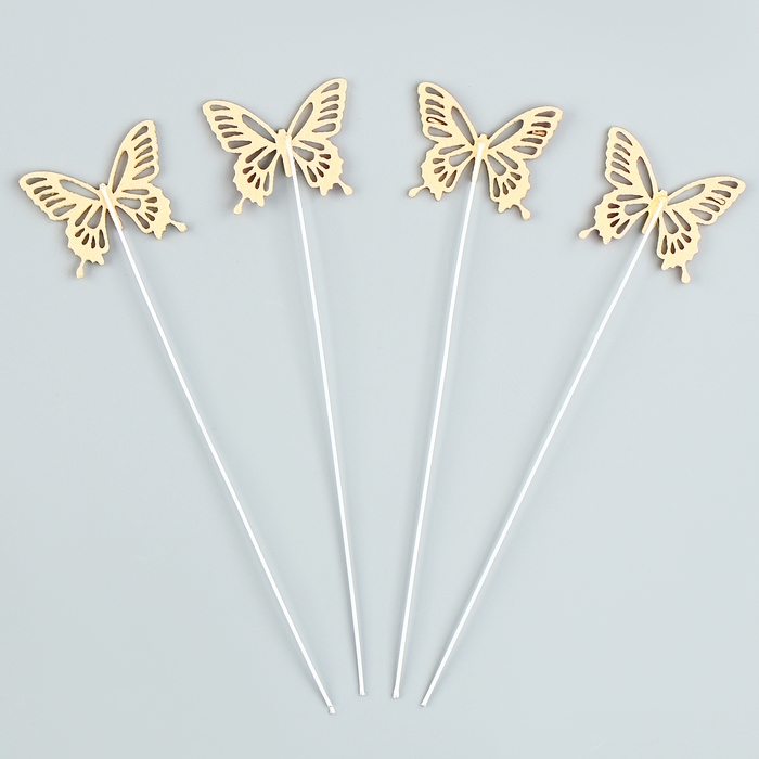 Набор топперов «Бабочки» разноцветные Набор топперов «Бабочки» разноцветные