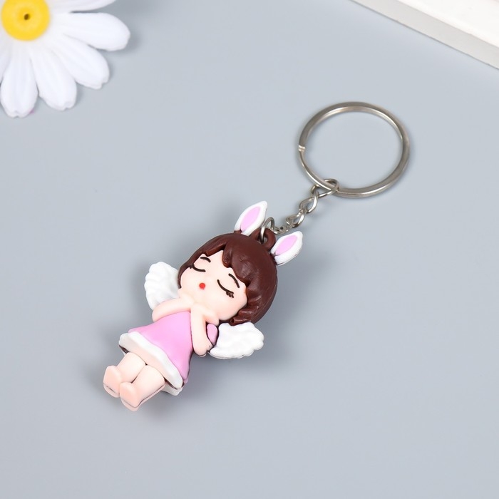 Брелок резина  Брелок резина "Малышка-ангелочек" МИКС 2,2х4,2х7 см