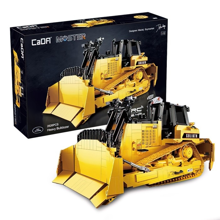 Конструктор радиоуправляемый «Строительный бульдозер», 2826 деталей, масштаб 1:17 Конструктор радиоуправляемый «Строительный бульдозер», 2826 деталей, масштаб 1:17