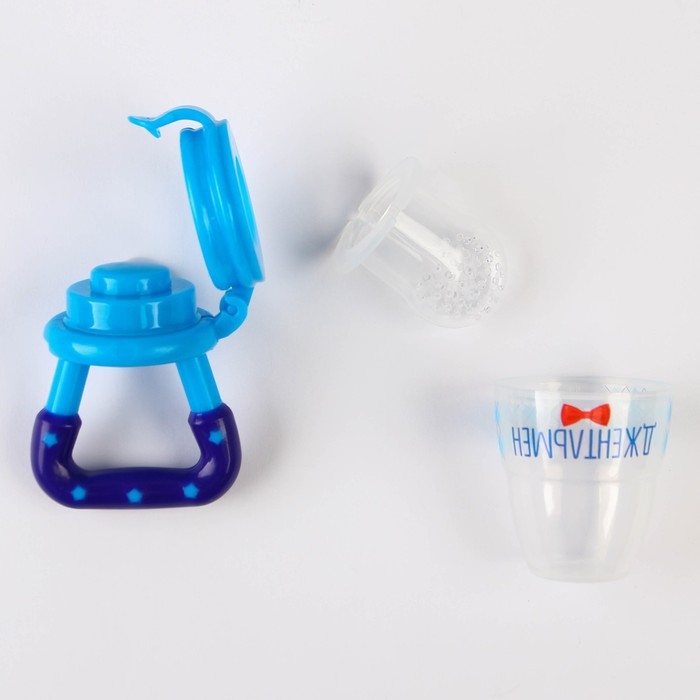 Ниблер «Джентльмен», с силиконовой сеточкой, цвет голубой Ниблер «Джентльмен», с силиконовой сеточкой, цвет голубой