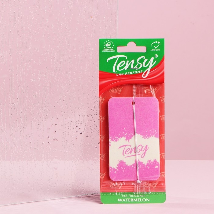 Ароматизатор подвесной Tensy картонный, Арбуз TA-05 МИКС Ароматизатор подвесной Tensy картонный, Арбуз TA-05 МИКС