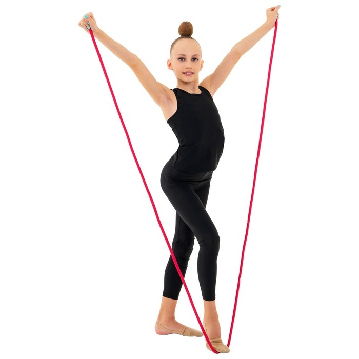 Скакалка для художественной гимнастики утяжелённая Grace Dance, 3 м, цвет фуксия